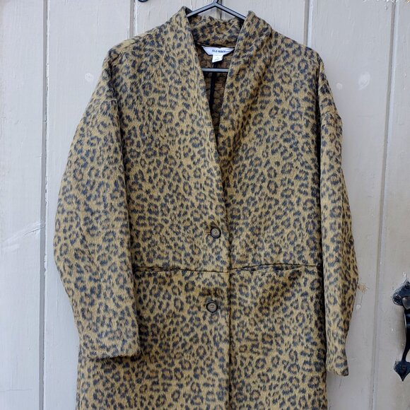 Old Navy Leopard Print Long Line Cardigan Coat, Women's S - Picture 6 of 13